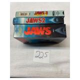 Jaws 1,2,3 VHS tapes