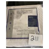 NEW twin xl mattress protector encasement