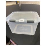 sterilite tote with locking hinged lid