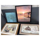 large framed artwork