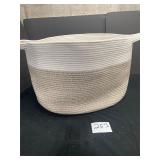 large cotton rope storage basket 21x13