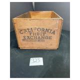 California fruit exchange wooden fruit box