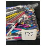 large bag of ink pens