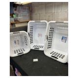 lot of 3 laundry baskets