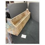 large wooden tool box
