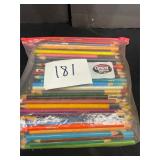 large bag of colored pencils
