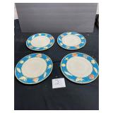 NEW sea shell star fish pattern  platel lot of 4
