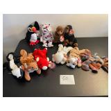 lot of 10 TY beanie babies