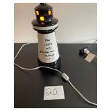ceramic light house table lamp