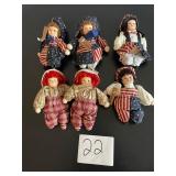 Springford miniature porcelain dolls patriotic