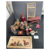 lot of rustic country decor