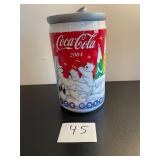 Coca Cola 2004 ceramic cookie jar can