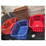 lot of laundry baskets
