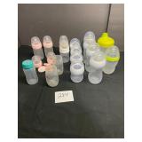 lot of baby bottles