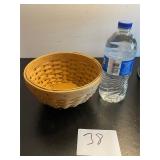 Longaberger round basket wooden bottom