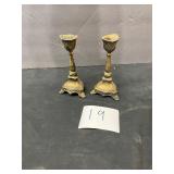 brass candle stick holders