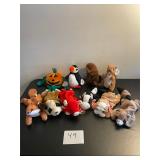 lot of 10 TY beanie babies