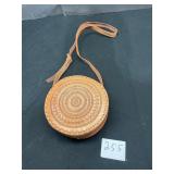 hand made leather purse handbag