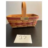 Longaberger 1990 gingerbread basket Christmas