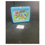 vintage smurfs plastic lunchbox
