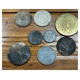 Assorted Collection of Tokens and Medallions