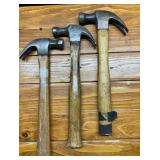 Assorted Claw Hammers Lot of 3