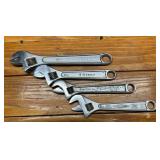 S-K Tools Adjustable Wrenches Lot