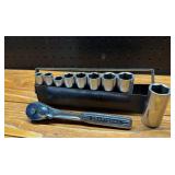 Craftsman Deep Socket Set with Ratchet 3/8'