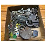 Vintage Rail Road Switch Locks and Assorted Keys
