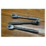 Three 3/8' Ratchet Drives