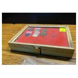 Display Case with Medals and Coins