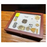Military Medals & Pins Shadow Box Display