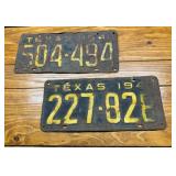 Texas License Plates 1941