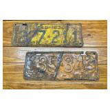 Texas License Plates - 1930 & 1934