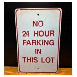 No 24 Hour Parking Sign