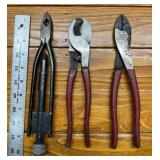 Vintage Safety Wire Pliers, Cable Cutters, Crimper