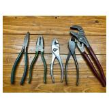 Assorted Pliers - Slip Joint, Needle Nose,