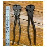 Two Vintage Bull Nose Fencing Pliers