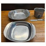 US Military Mess Kit Lot - Trays, Cup, Knife