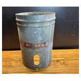 McCormick Farmall Galvanized Seed Can