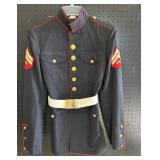 USMC Dress Blue Coat, Corporal, White Belt