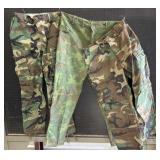 Three BDU Woodland Trousers