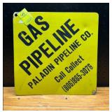 Paladin Pipeline Co. Gas Pipeline Sign