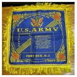 U.S. Army Souvenir Pillow Case- Fort Dix N.J.