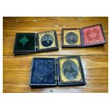 Antique Tintype Photograph Folding Album