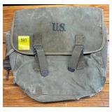 Vintage U.S. Military M1945 Canvas Field Bag