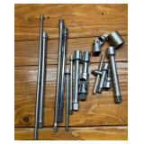Assorted Socket Extensions & Adapters 1/4', 3/8' &