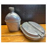 U.S. WWII M1942 Canteen & Vollrath Mess Kit