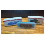 Mixed Lot: Cadillac, Chevy, Train Car