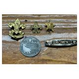 Vintage Boy Scout & Girl Scout Pin Lot